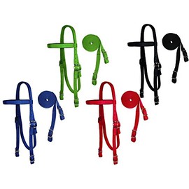 Tahoe Tack Double Layered Draft Horse Nylon Western Headstall with Matching Reins