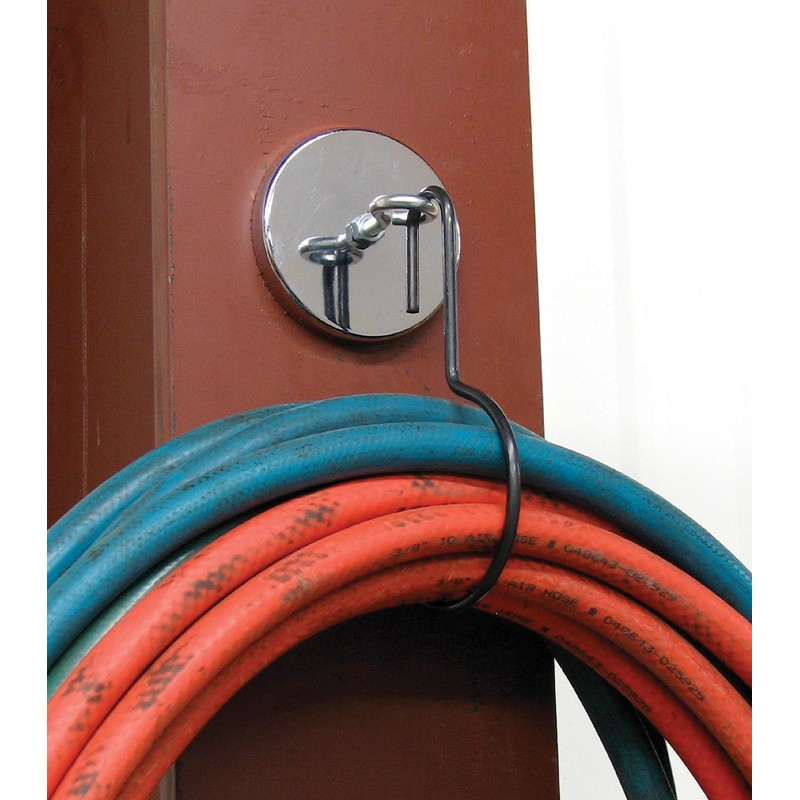 Master Magnetics RB100EB Magnetic Hook, Round Base Magnet Fastener with