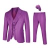 Todeeral Joker Costume Men Solid Jacket Vest Pants(Z3822VT,3XL)