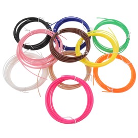 BUGUUYO 10 Pack 1.75mm High Temp Abs 3D Printer Rolls 5m/roll Perfect for Design Prototyping