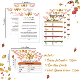 Thanksgiving Friendly Feud Game Set, Friendly Feud Quiz, Family Feud Quiz, Baby Shower Game, Thanksgiving Party Activity, Family Games for Adults, Fall Party Supplies-L004
