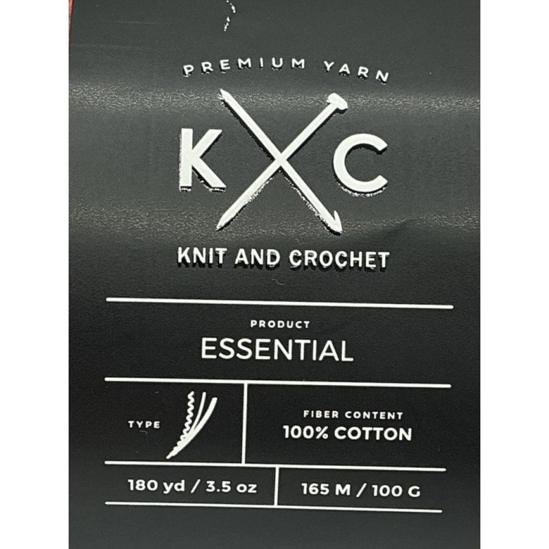 K & C Essential Yarn 100% Cotton Red Wood Color