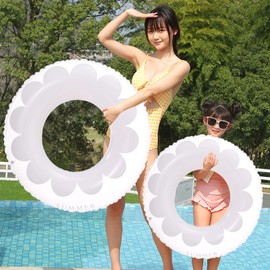 Float, Children, Float, Adult, Inflatable Float, Strong Buoyancy, Leak-Resistant, Swimming Pool, Beach, Sunbathing, Water Play, Sea, Beach, Heat Prevention, Summer, Leisure, Transparent Repair Tape