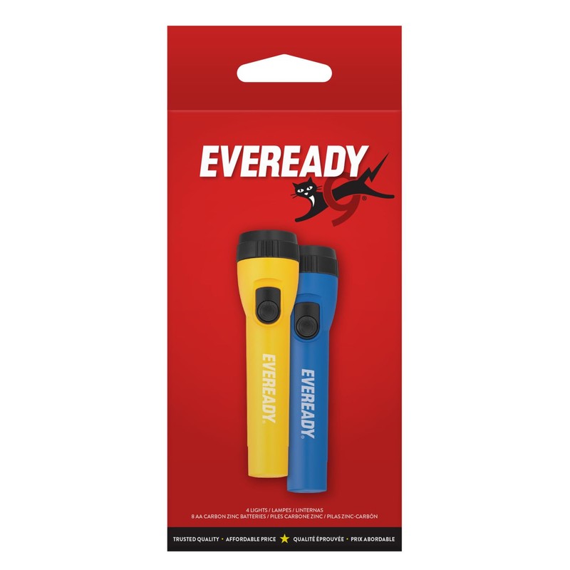 EVEREADY LED Flashlights (4-Pack), Bright Flashlights for Emergencies and Camping
