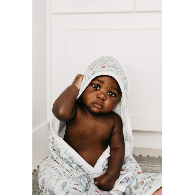 Copper Pearl Toalla de baño con capucha de punto premium