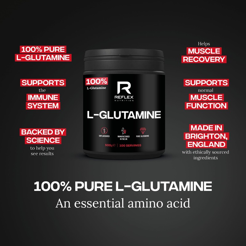 Reflex Nutrition L-Glutamine Supplement (500g) Powder