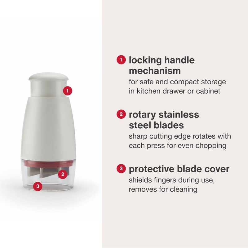 Zyliss Zick Zick Classic Food Chopper - Manual Food Chopper