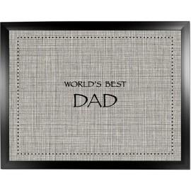 Lap Tray: Bean Bag Padded Cushion Eating Laptop Desk Tray Table (World’s Best Dad Vintage Black)