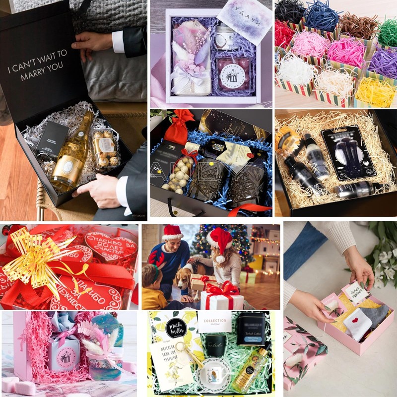 TXXATX 550g Shredded Tissue Paper Cream Shredded Paper for Gift