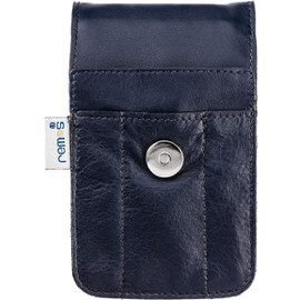 '"Svea Blue Empty Leather to fill with Nail Scissors, Nail File, Tweezers, etc.