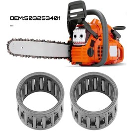 LT Easiyl 2Pcs Replaces 503253401 Clutch Sprocket Needle Bearing Replacement Part Compatible with Husqvarna 550 555 560 562XP XPG Chainsaw