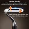 Swivel Vegetable Peeler，stainless steel flat peeler