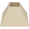 Beige Linen Large Square Lamp Shade 6" Top x 16"