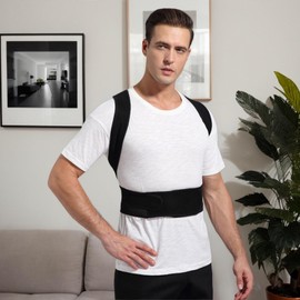 Back Brace Posture Corrector - Adjustable Back Brace & Straightener - Back Support and Posture Trainer for Thoracic Kyphosis and Shoulder Neck Discomfort Relief