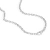 NKlaus Solid Anchor Chain Necklace 925 Silver Chain Diamond-Coated 2.00