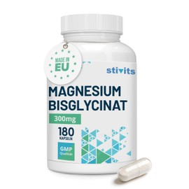 Magnesium Bisglycinat 180 Tabletten – Hochdosiert & vegan – Mit Vitamin B6 für bessere Aufnahme – Muskel, Nerven, Schlaf, Stress – Magenschonend, laborgeprüft, ohne Zusatzstoffe, EU-Herstellung