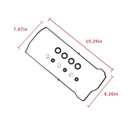 VS50614R Valve Cover Gasket & Gasket Maker for Honda Civic Element Acura CSX ILX RDX RSX TSX Honda Accord CR-V Crosstour Element 2.0 2.4L L4 VS50382A 30522PFB007 12030RAAA00 12341RAAA00 12030RTA000