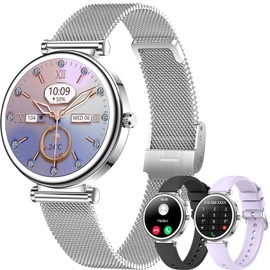 Betatree Women's Smartwatch 1.3 Inch Smart Watch Fitness Watch with Phone Function, Fitness Tracker with SpO2 Heart Rate Monitor Sleep Monitor Pedometer Watch, 120+ Sports Modes Sports Watch IP67