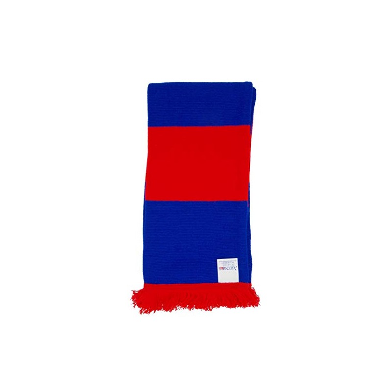 Crystal Palace Fans Royal Blue and Red Traditional Bar Scarf