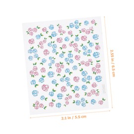 Baluue 50sheets Nail Design Nail Art Decals Flower Patterns Stickers for Boys and Girls Women DIY Manicure Art