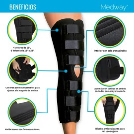 Medway | Rodillera Inmovilizadora Tri-panel Talla largo23