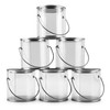 Mini Clear Plastic Paint Cans (6-Pack), Little 3-Inch Tall"Miniature" Arts,