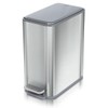 Glad Slim Bathroom Trash Can - Small Garbage Pail with