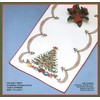 Holiday Tree Stamped Cross Stitch Table Runner Kit