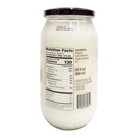 IOS love Organic Virgin Coconut Oil, Cold-Pressed - Natural Hair Oil, Skin Oil and Cooking Oil with Fresh Flavor, Non-GMO (Unrefined, 29 Fl. Oz)