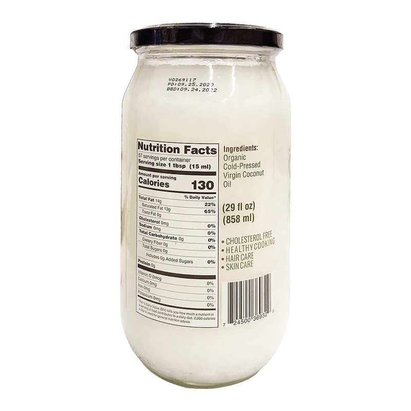 IOS love Organic Virgin Coconut Oil, Cold-Pressed - Natural Hair