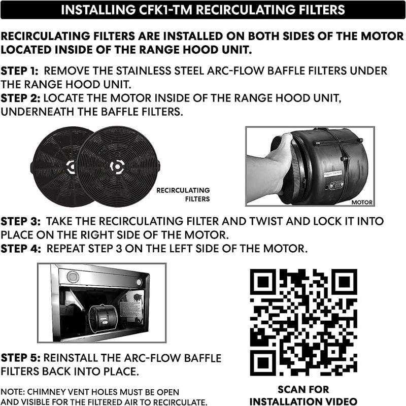 Cosmo Range Hood Filter Genuine Charcoal Filter (CFK1-TM)