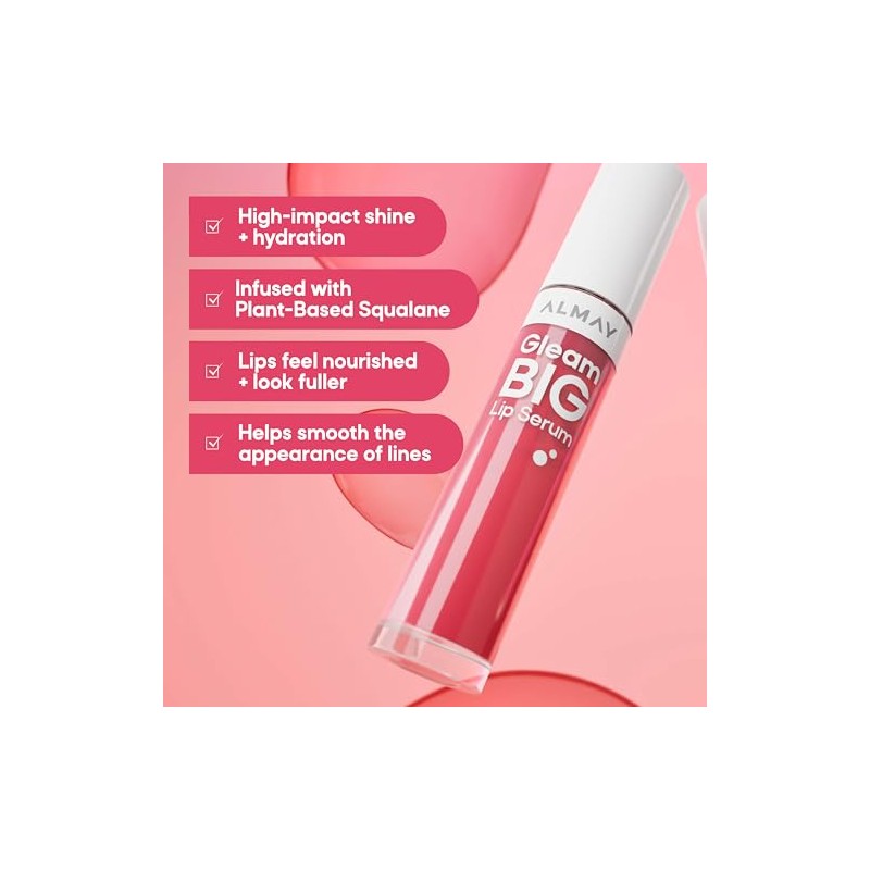Lip Gloss Almay Gleam Big tono Lavender Dreams