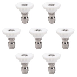 Pressure Washer Tips, 7 Pack Power Washer Nozzle Tips, 40 Degree White, 1/4 Inch Quick Connect, 4000 PSI