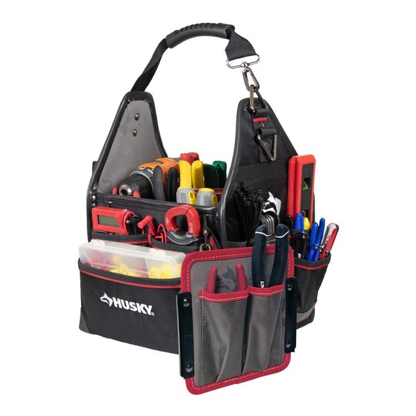 Husky 88593N11 10" Electrician Bag with Driver Wall