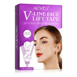 Cinta Lifting Facial Aliver V-Line Levantamiento Antiarrugas 60 Uds