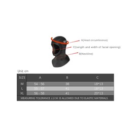 Dizokizo Wetsuit Hood 3mm Thermal Neoprene Diving Hood Wetsuit Hat Cap with Flow Vent