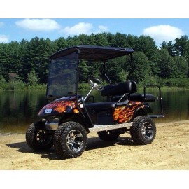 Forever Sharp E-Z-Go 1970 - Current & RXV Model Golf Cart Black Billet Steering Wheel Adapter