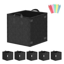 iPower 5-Pack 7 Gallon Square Grow Bags Vegetable/Flow