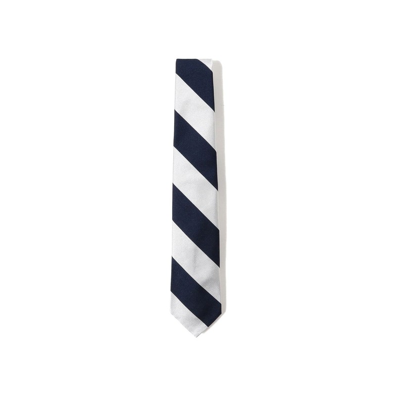 Beams Plus Men's Regimental Ivy Tie, Silver