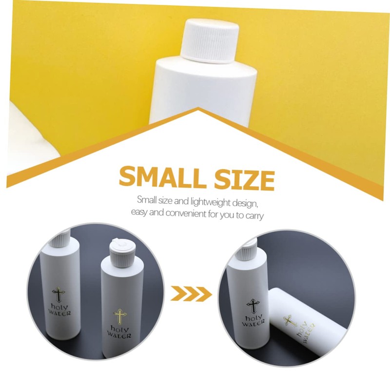NOLITOY 6pcs Holy Water Bottles Refillable Containers for Baptism Decorations