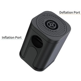 LUOOV Electric Air Pump, Portable Air Pump Inflator/Deflator Pumps for Outdoor Camping, Inflatable Cushions, Air Mattress Beds, Boats, Swimming Ring (Tiny Mini Black)