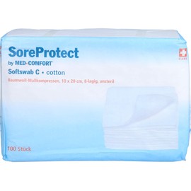 Gauze Swabs Non-Sterile 8-Ply 100 Pieces Compresses 10 x 20 cm