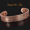 Wide Copper Magnetic Bracelet Men Celtic Pure Copper Bangle Cuff