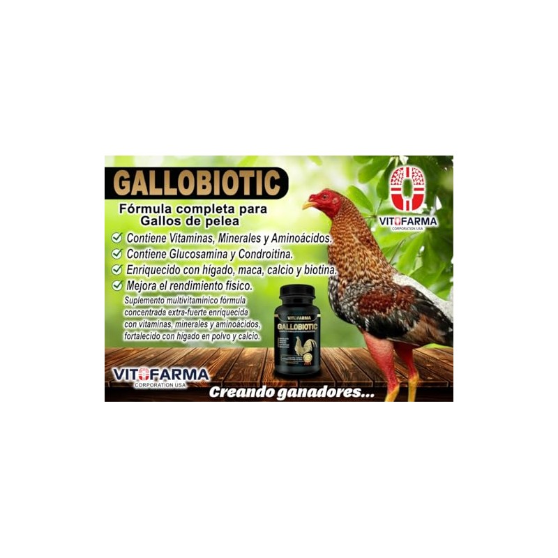VITOFARMA VITOFARMA Gallobiotic Natural Multivitamin for Rooster, Hens - 100