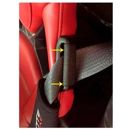 SR1 Performance C7 & C8 Corvette Seat Belt Guide Anti-Belt Pop Guards - Must Have Accessory : Black for 2014-2026 Corvettes