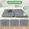 Large Stone Drying Mat For Kitchen Counter – 2in1 Insulated