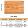 Basketball Court Decorative Rectangle Tablecloth Parquet Indoor Court Polyester Table
