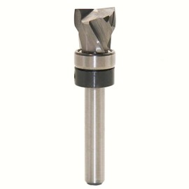 Top Bearing Compression Flush Trim Router Bit 1/4 Shank Pattern Template Router Bit, Tungsten Carbide Mortising Trim Router Bit for Template Routing, 1/2 Tear-Proof Cutting Dia 1/2 Ctting Height