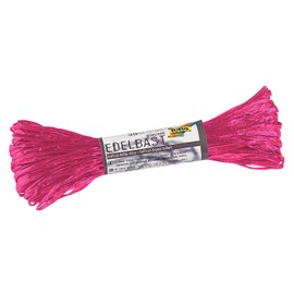 folia 9221 Raffia Edelbast, 1 bundle of 30 m eosin, string made of shiny synthetic fibre, ideal for crafts, decoration or for flower arrangements, bouquets and other floristry work
