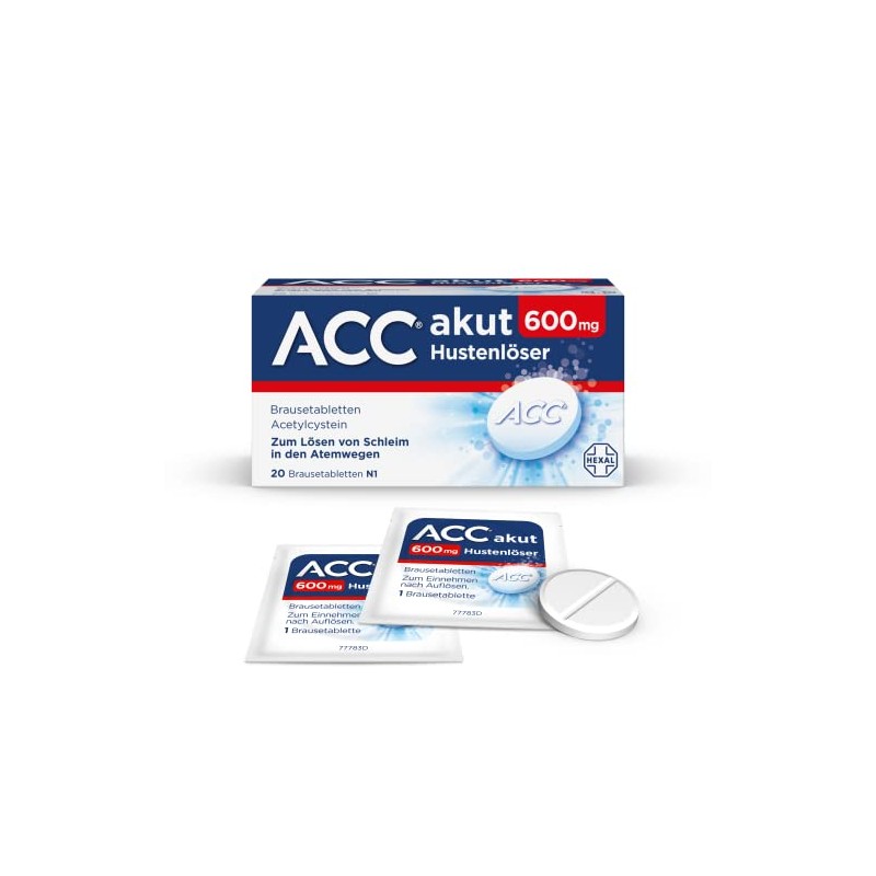 ACC Acute 600 mg, 3 x 20 pieces, cough remover